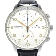 IWC(INTERNATIONAL WATCH CO) 腕時計 ポルトギーゼ・クロノグラフ IW371445 メンズ SS/クロノグラフ/スモールセコンド/社外ベルト/純正尾錠のサムネイル