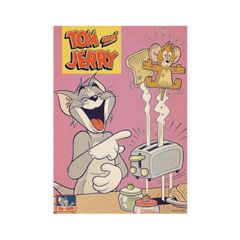 【特価商品】トムとジェリー ポスターステッカー トースト [スモール・プラネット]