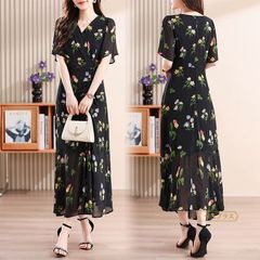 美品 MaxMara マックスマーラ ロングワンピース シルク XL 42 - メルカリ