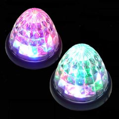 【迅速発送】Customize（カスタマイズ） トラック用 マーカーランプ LED サイド マーカー 16LED 24V 用 汎用 2個 セット ブルー/イエロー/レッド/ホワイト/グリーン 各色あり (マルチカラー)