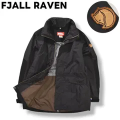 フェールラーベン FJALLRAVEN マウンテン パーカー ウィンド ジャケット リップストップ 裏地 メッシュ レザーロゴ M ブラック アウトドア カジュアル ウェア タウンユース レジャー レディース ♪