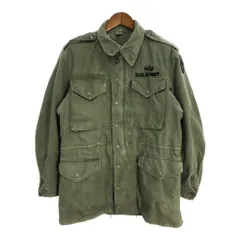 50年代 米軍実物 U.S.ARMY M-51 フィールドジャケット ヴィンテージ ミリタリー オリーブ (メンズ S相当) 中古 古着 S4861
