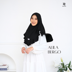 インスタントヒジャブ -Alila Bergo Pad Type Sports Hijab Veil Instant Tudung Instant Indonesia Style ヒジャブ 正装 ムスリム