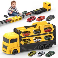 REMOKING 車おもちゃ 建設車両セット 知育玩具 おもちゃ トラック ミニカー 女の子 おもちゃ 男の子 玩具 男の子 子供のおもちゃ 収納できる 誕生日 プレゼント 贈り物 クリスマス 3 4 5 6 7 8歳 1