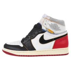 新品 NIKE ナイキ UNION AIR JORDAN 1 RETRO HI NRG / UN (BV1300-106) 18AW ユニオン エアジョーダン1 レトロ ホワイト ブラック バーシティレッド サイズ：US8.5 26.5cm コラボ