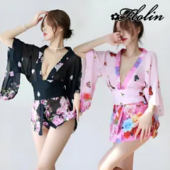 透け感がセクシーな浴衣風セクシーコスプレ　COS-L-M1305