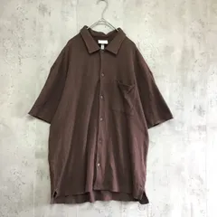 H&M エイチアンドエム　半袖シャツ　ブラウン　メンズ　Lサイズ