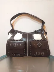 【未使用・新品】【公式正規取扱い】JeanPaulGAULTIER(ジャンポールゴルチェ) ハトメバッグ大(BROWN)