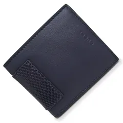 グッチ 札入れ 二つ折り財布 パイソン エキゾチックレザー ネイビー 紺  