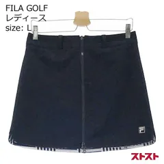 FILA GOLF フィラゴルフ リバーシブルスカート ネイビー系 L [240001909534]#