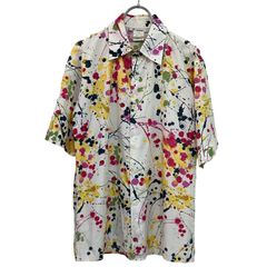 美品 VINTAGE フランス製 agnes b. HOMME ペイント シャツ