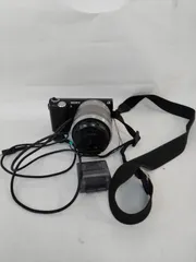 ジャンク SONY ミラーレス一眼カメラ レンズセット シルバー α NEX-5N 動作未確認 1610万画素 バッテリーなし レンズ f5.6  18-55 ストロボ、ケーブル、レンズフィルター付 ソニー ミラーレス