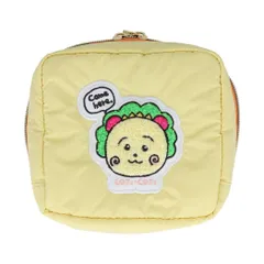 コジコジ コスメポーチ スクエアサガラ刺繍ポーチ Y イエロー さくらももこ サンスター文具 小物入れ アニメキャラクター グッズ 