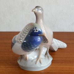 オールド 深川製磁 FUKAGAWA 鳥 置物 フィギュリン ハンドペイント