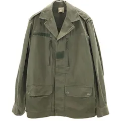 80'sビンテージ古着！フランス軍実物 F-2 ミリタリー ジャケット 後染め黒 実物 80s フランス軍 F2ジャケット 黒染め 96M 後染めブラック