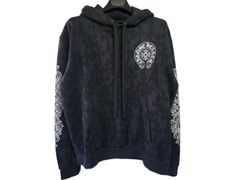 クロムハーツ セメタリー クロススウェット モノグラム フーディー パーカー サイズM ブラック Chrome Hearts