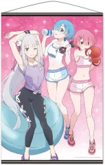 【中古】タペストリー エミリア＆レム＆ラム B2タペストリー 「Re：ゼロから始める異世界生活」