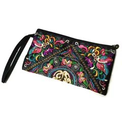 ダンサーのエスニックな化粧ポーチ メイク道具の衣装までぬからない貴女に BG1