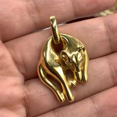 K18 パンサートップ　ペンダント　10.5g  0.05ct