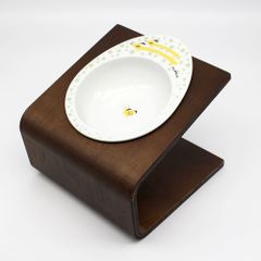 ペット／犬猫用　フードボウル&木製フードボウルスタンド（沖縄不可/アウトレット品）