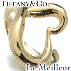 ティファニー エルサ・ペレッティ オープン ハート リング 指輪 74239803  K18 9号 TIFFANY&Co.  中古 プレラブド 返品OK