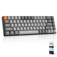 新品 MAGIC-REFINER x ZIYOU LANG Bluetoothワイヤレス ゲーミングキーボード 無線 小型 赤軸K68キーボード2.4GHZ USB接続 テンキーレス Windows Mac iPad iOS Android Surface P