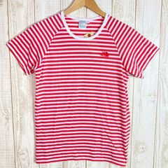 【Women's L ピンク系】 The North Face ( ザ・ノースフェイス ) ショートスリーブ サンセットボーダー S/S SUNSET BORDER ポリプロピレン ウェア トップス インナー シャツ ショートスリーブTシャツ