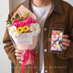 造花ブーケ シルクフラワー 造花  記念日 卒業式 母の日 高品質 長持ち 贈り物 おしゃれ 再利用可能 リーズナブル 色鮮やか