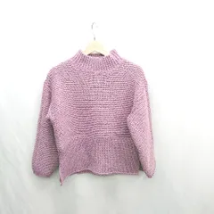 ◇ ⊇ Simplicite シンプリシテェ タートルネック 長袖 ニット セーター サイズ表記なし パープル レディース E  【1501230027915】