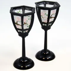 雛人形 ひな人形 小 道具 京風 ぼんぼり 9.5cm 一対  オリジナル雛人形を演出 雛人形 小物 道具 単品 おしゃれ 小さい 人気 ミニチュア ミニ お雛様 京都 日本製 龍虎堂 リュウコドウ