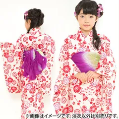 浴衣 女の子 100・110ｃｍ 赤　単品