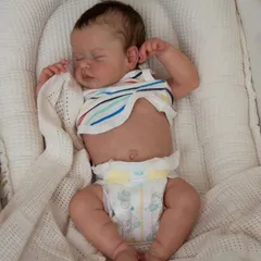 【新品 未使用】リボーンドール　超リアルな寝顔赤ちゃん人形50CM服付き19inch Reborn Dolls