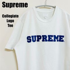 SUPREME シュプリーム カレッジロゴ 半袖 Tシャツ 17SS Collegiate Logo Tee メンズMサイズ ホワイト