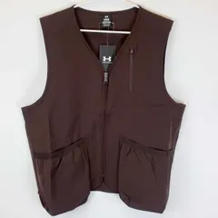 【未使用】アンダーアーマー UAナイロン リブ ベスト L 246 Kona Brown ブラウン 6007408 メンズ UNDER ARMOURのサムネイル