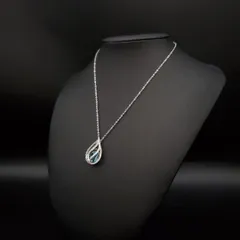 美品 Swarovski スワロフスキー ネックレス ティアドロップモチーフ クリスタル ラインストーン ギフト プレゼント 贈り物