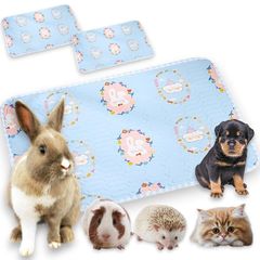 うさぎ トイレシート 洗えるペットシーツ 兎 トイレ マット おしっこ吸うパット 2枚セット 30×40cm 吸水シート モルモット 犬 ペットシーツ ペットマット 柄 洗える 防水 おしっこ おねしょ 尿 ウサギ ワイド ケージマット 四重構造 超吸収 速乾