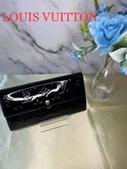 【66】Louis Vuitton ルイヴィトン ヴェルニ 財布 ポルトフォイユサラ ブラック 黒