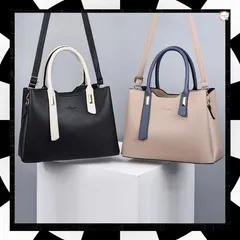 トートバッグ レディースショルダーバッグ バイカラー 3way 斜めがけバッグ 大容量 ハンドバッグ 大人女子 PUレザーかばん オフィスカジュアル 肩掛けかばん 合皮通勤バッグOL 手提げbag 韓国 きれいめ鞄春夏秋冬