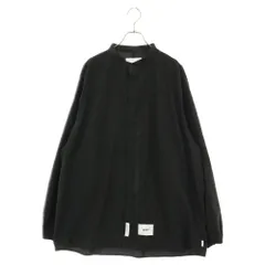 WTAPS (ダブルタップス) 23SS ARRESTOR LS POLY アレスター バンドカラー 長袖シャツ ブラック 231TQDT-SHM01のサムネイル