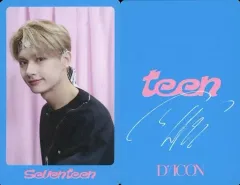 【中古】コレクションカード(男性) SEVENTEEN/JUN(ジュン)/枠青・裏面印刷サイン入り/「DICON D’FESTA MINI EDITION SEVENTEEN」フォトカード