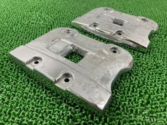 ゼファー400 ゼファーxピボットプレート【粉雪メッキ】ステップ