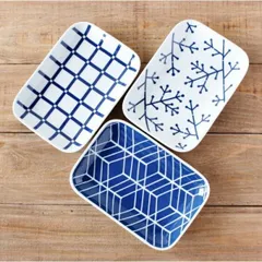 皿 お皿 おしゃれ プレート 長皿 角皿 長角皿 和食器 波佐見焼 電子レンジ対応 食洗器対応 テーブルウエア― キッチン用品 雑貨 北欧 磁器 白磁 日本製 Mサイズ 【1柄1点単位の販売】のサムネイル
