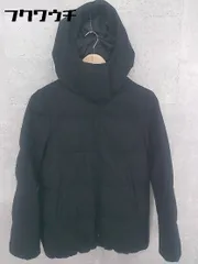 ■ nano universe ナノユニバース ジップアップ 長袖 中綿 ジャケット サイズF ブラック レディース 【中古】 【1002801403379】