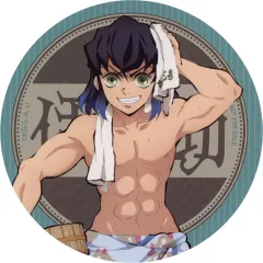 【中古】コースター 嘴平伊之助 オリジナルコースター Aグループ 「鬼滅の刃×極楽湯・RAKU SPA 第四弾 ととのえ!みんなで極楽な休日」 コラボメニュー注文特典