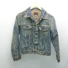 ◇ Sweet Camel ボタン 胸ポケット ダメージ加工 カジュアル 長袖 デニムジャケット 表記なし ブルー レディース E  【1308290052815】