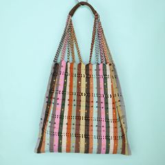 メキシコ製 ハンモックバッグ ハンドメイド つぶつぶ 027 トートバッグ