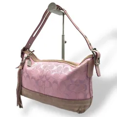 Coach Pink Signature East West Duffle