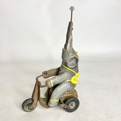 昭和レトロ ブリキ 象 三輪車 サーカス ゼンマイ ゾウ おもちゃ