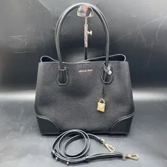 美品マイケルコース 2WAYサフィアーノレザー 自立 レザー ショルダーバッグ 牛革 MICHAEL KORS　ブラック黒