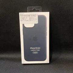 希少／正規品 Apple純正 iPhone13miniレザーケース／ミッドナイト Apple アップル 純正 iPhone 13 mini レザーケース